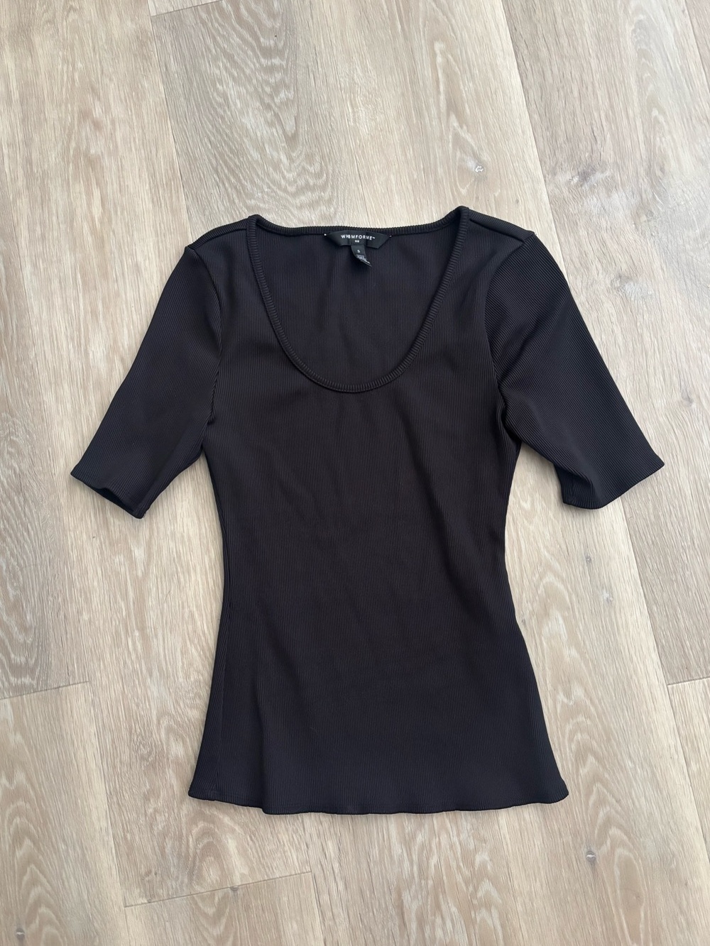 White House Black Market Black Short Sleeve Top
